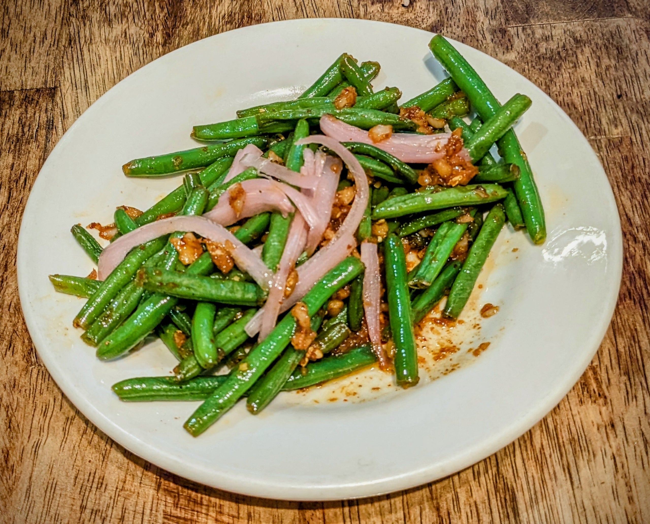 Garlic green beans dump city dumplings